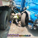 Enam Kendaraan Jadi Korban Serudukan, Truk Raksasa Lepas Kendali di Sukabumi