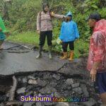 Usai Bencana Sungai Cidadap, AKP Bayu sunarti Kembali Tangani Jalan Rusak di Simpenan