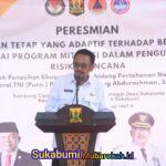 Resmikan Huntap Adaptif di Sukarame, Bupati Sukabumi Asep Japar Dampingi Penasihat Presiden