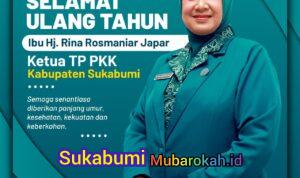 Doa Sukabumi Mubarokah untuk Ibu Hj. Rina Romaniar Japar
