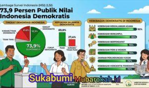 Survei LSI: Demokrasi RI Dapat Dukungan 73,9 Persen Warga