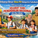 Keluarga Besar Dinas PU Kabupaten Sukabumi Ucapkan Selamat Hari Pendidikan Nasional