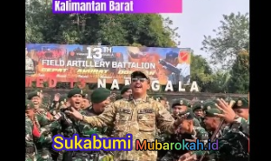 Dengan Semangat Sukabumi Mubarokah, Bupati Sukabumi, Asep Japar, Lepas Yon Armed 13 Nanggala, Satgas Pamtas RI–Malaysia