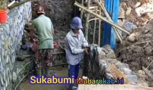 Dinas PU Sukabumi Rekonstruksi DI Cipamatutan Infrastruktur Pertanian Maju, Unggul, Berbudaya, dan Berkah
