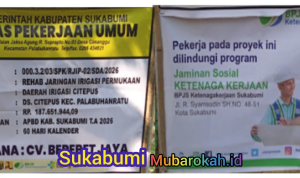 Dinas PU Sukabumi Rehabilitasi Jaringan Irigasi Citepus, Perkuat Ketahanan Pangan Petani Jadi Berkah Mubarokah