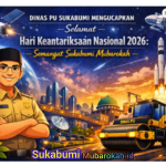 Dinas PU Sukabumi Sambut Hari Keantariksaan Nasional 2026 Semangat Muabrokah Bangun Negeri Menuju Masa Depan