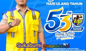 Kadis Perkim Sukabumi Ucapkan Selamat Hari Ulang Tahun KNPI ke-53