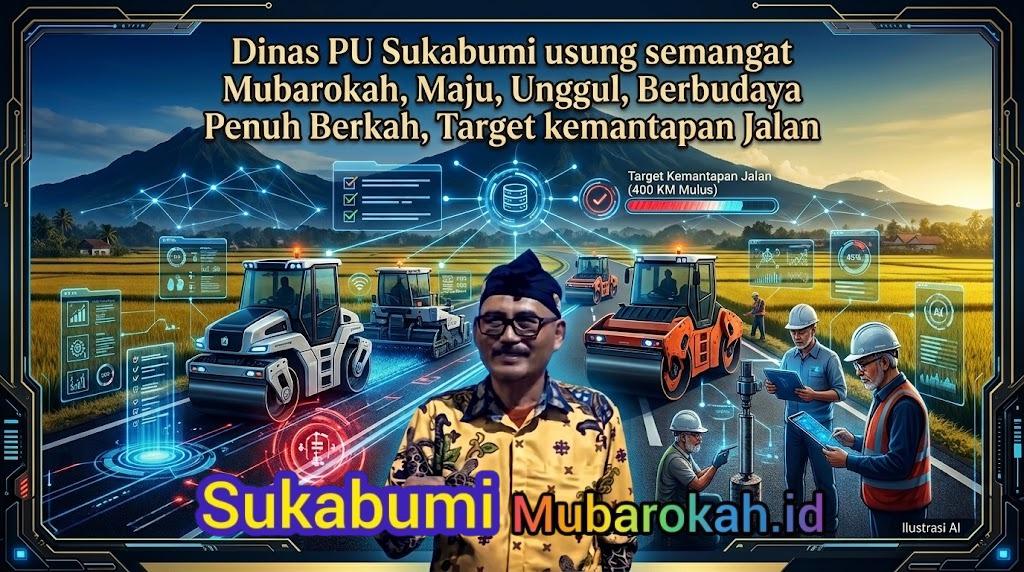 Dinas PU Sukabumi usung semangat Mubarokah, Maju, Unggul, Berbudaya Penuh Berkah, Target kemantapan Jalan