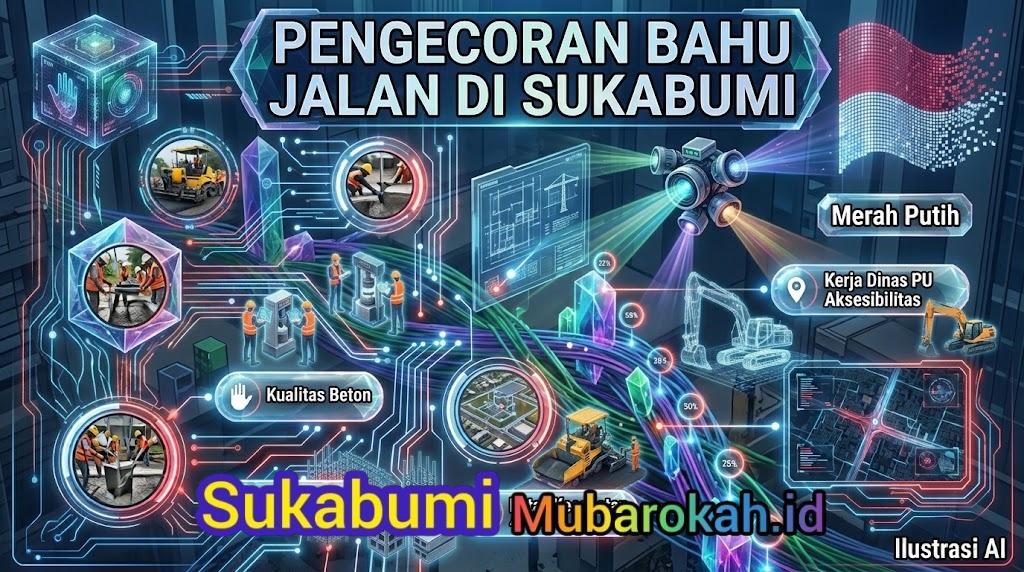 UPTD PU Cicurug Kebut Rekonstruksi Jalan Parungkuda-Bojongpari, Pakai Cor Beton Rigid Pavement