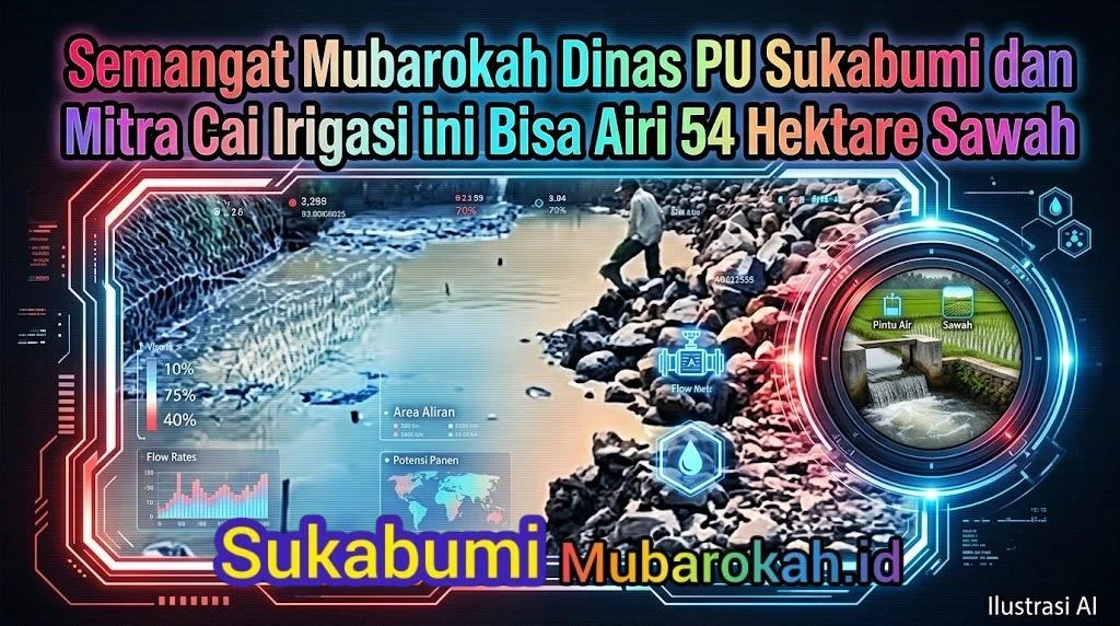 Irigasi DI Cipamatutan Sundawenang Parungkuda Rampung Airi 54 Hektare Sawah